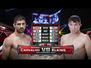 Darren Elkins vs. Antonio Carvalho UFC 158 - 16 марта 2013