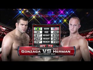 Габриэль Гонзага vs. Дэйв Херман UFC 162 - 6 июля 2013