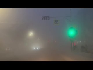 Якутск окутан туманом