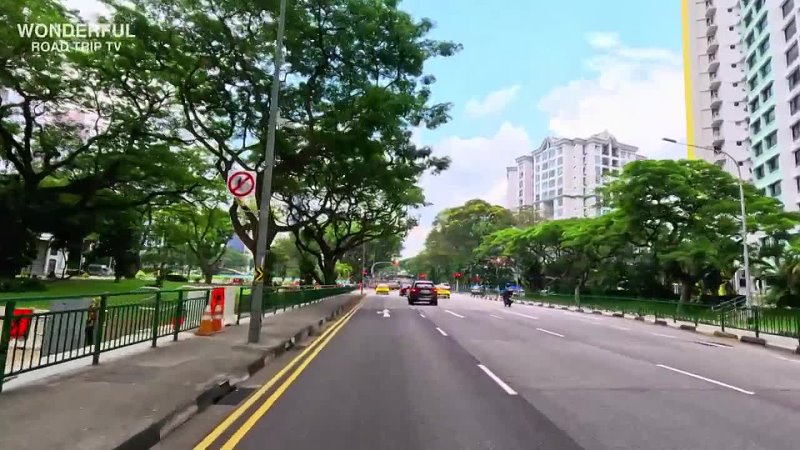 [Wonderful Road Trip TV] Singapore City Drive 4K | Singapore City Downtown Drive 🇸🇬🏙️🚘