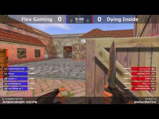 Шоу-Матч по CS 1.6 от проекта ““OZone““ [Dying Inside -vs- Flex Gaming] @kn1feTV