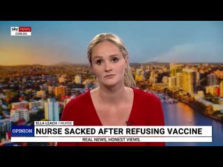 Медсестра из Квинсленда (Австралия) Элла Лич была уволена за отказ от прививки от COVID-19
