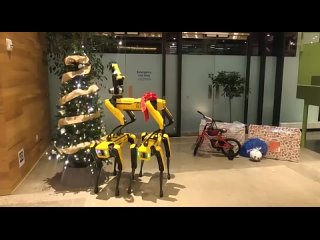 Boston Dynamics поздравляет человечество с наступающими Новым Годом и Рождеством