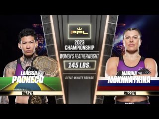 larissa pacheco vs marina mokhnatkina - pfl ceremonial face-off