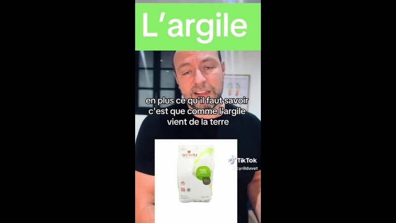 France - L'ARGILE C'EST FANTASTIQUE.  Cyril DUVET - NATUROPATHE