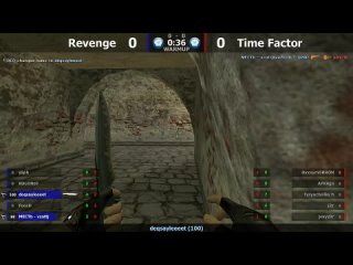 Финал турнира по CS 1.6 от ““AIMBAT““ [Time Factor -vs- Revenge] @ by kn1fe /1map
