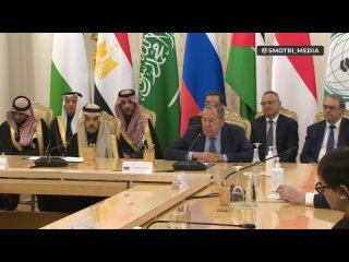 🇷🇺 Inicio en Moscú de las conversaciones de Lavrov con los ministros de Asuntos Exteriores de #ArabiaSaudí, #Jordania, #Egipto,
