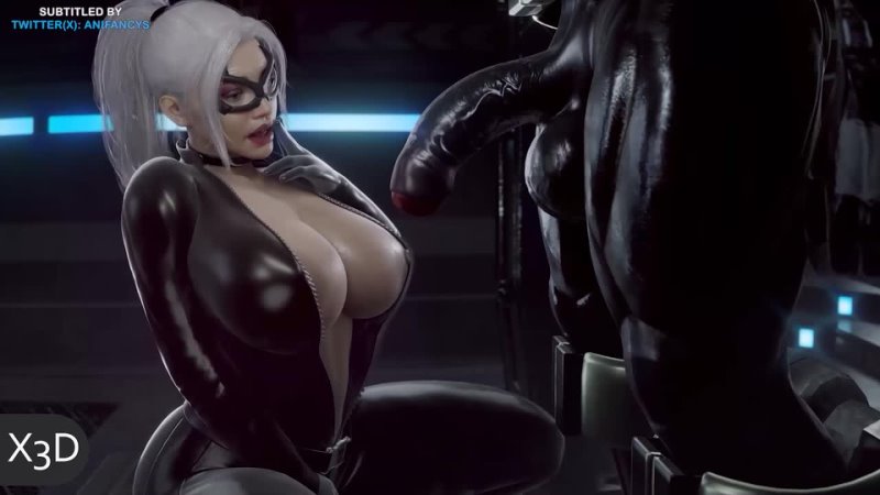 Venom Black Cat Marvel DC sex big tits sfm nsfw 3 D R34 Blender hentai Porn Rule34 anal big tits cum in ass