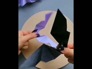 Летучие мыши в технике  оригами