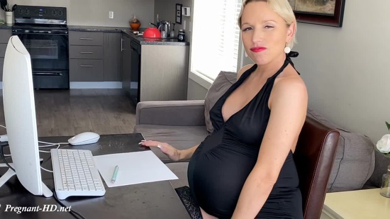 Boss's Pregnant Belly and Button JOI - Grace Squirts
