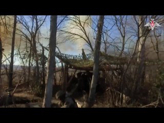 Боевая работа артиллеристов (Гиацинт и Град) ЗВО в зоне СВО