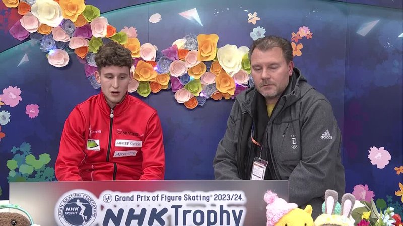 Lukas BRITSCHGI ( SUI) Men Free Skating Grand Prix NHK Trophy 2023 ,