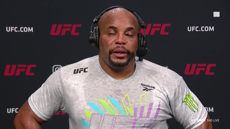 I cant see out of my eye. Its black Daniel Cormier reacts losing to Stipe Miocic and eye