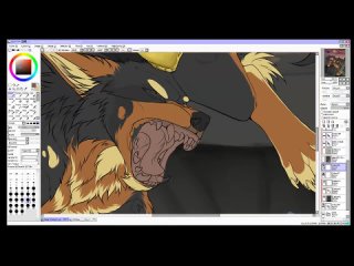 Arankay Don't piss off your King - Wolf Speedpaint Paint Tool Sai