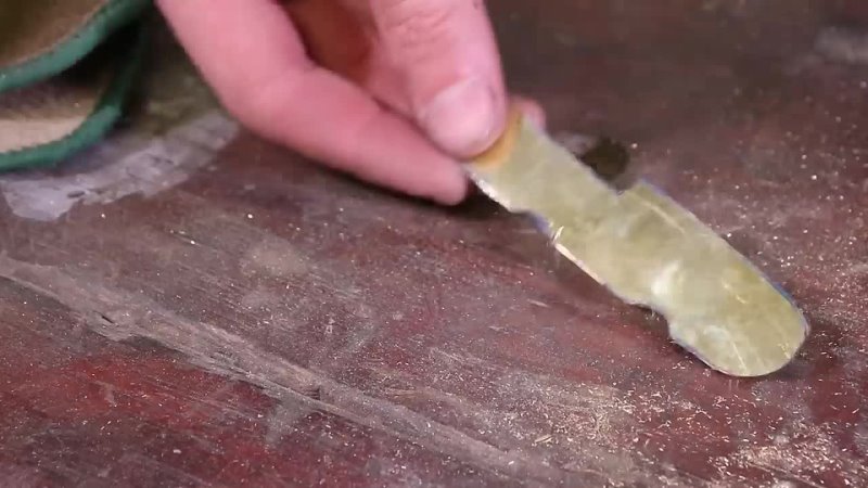 Restoring old broken pocket knife New handle from bottle