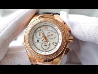 TechnoMarine Heather’s Closet TM-119009 Женские Часы Цвета Розовое Золото Техномарин на Ремешке с Бриллиантами