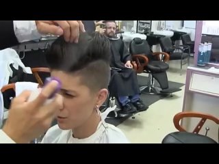 jsnwelsch17 - Short sexy shaved womans haircut video Pink inspired