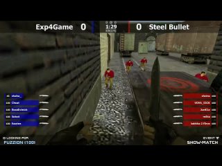 Show-Match по cs 1.6 [Steel Bullet -vs- Exp4Game] @ by kn1fe /// 1map