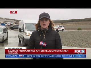 Search For Marines Continues After Pine Valley Helicopter Crash