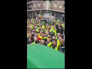 🇪🇦Los agricultores españoles expulsan a la policía de una protesta en Logroño. Las protestas de los agricultores en España conti