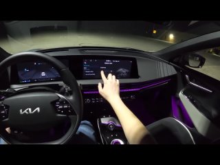 2022 Kia EV6 GT-Line RWD - POV Night Drive (Binaural Audio)