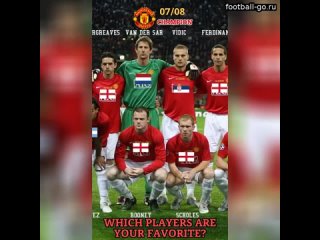 Из каких сборных был основной состав МЮ 2007/2008   Манчестер Юнайтед|Manchester United