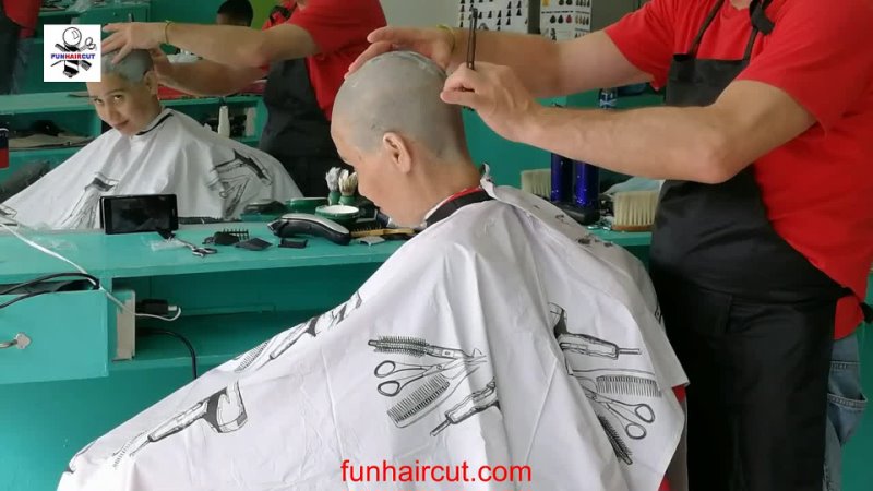 FUNHAIRCUT channel WOMANS FORCED HEAD SHAVE FULL