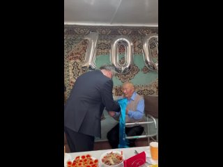 В Бурятии ветеран ВОВ отмечает  Жаргал Боролдоевич Бадмаев 100-летие 🎉