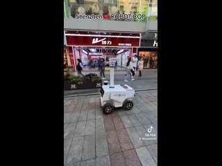 Роботы-полицейские, оснащенные камерами распознавания оцифрованных лиц, курсируют по улицам китайского  Шэньчженя