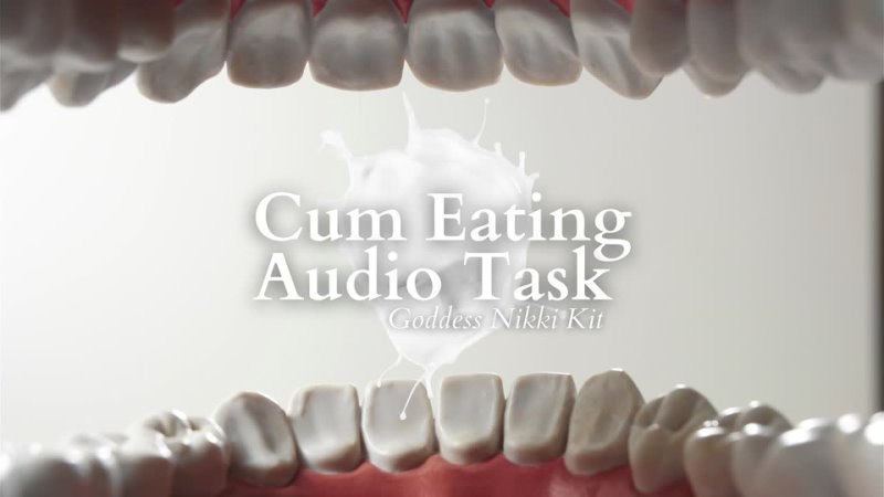 Fem Dom CEI Tasks 13 different audio Cum Eating Instructions on My FREE Only Fans Goddess Nikki