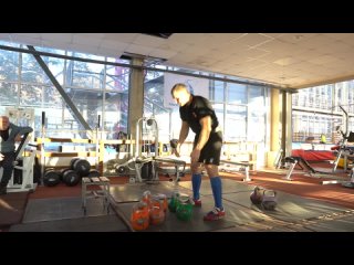 Тренировка толчок гирь 26, 28, 30 кг Иван Денисов