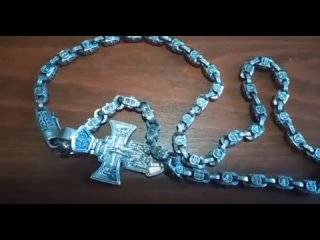 Видеоотзыв Андрея заказе у нас цепи с крестом