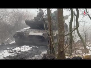 Боевая работа танковых экипажей на Купянском направлении