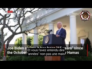 Biden dit que 65 ans se sont écoulés depuis l’attaque du Hamas