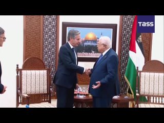 🇺🇸🇵🇸 Le président palestinien Mahmoud Abbas a reçu le secrétaire d’État américain Antony Blinken dans sa résidence dans la ville