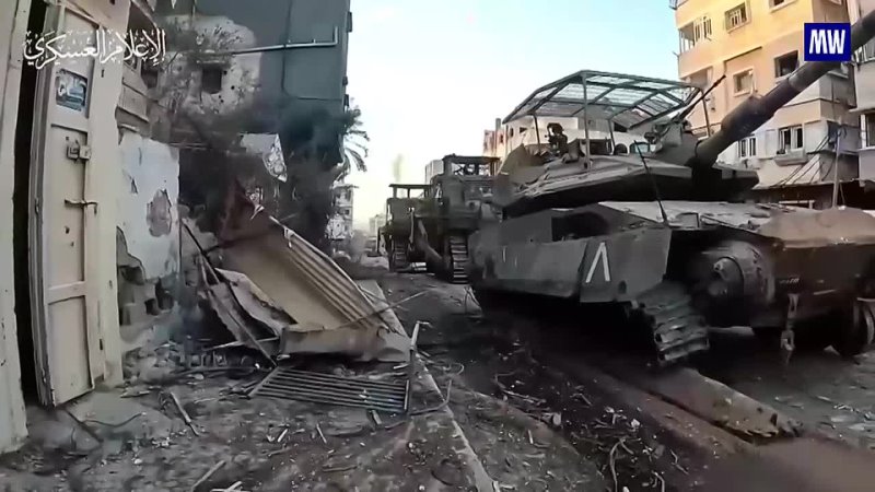Combat footage from Gaza