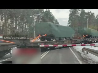 🇵🇱🇧🇾Переброска батальона американских БТР Stryker замечена в 30 км от Гродно