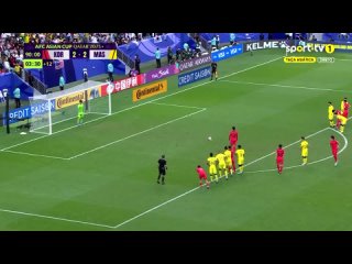 Гол Сон Хын Мина в ворота Малайзии на 93-й минуте матча