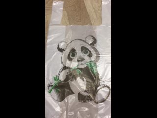 Пакет-майка 28х50 см с принтом «Панда»