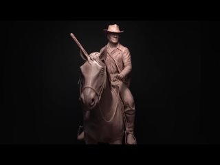 Sculpting Arthur Morgan Riding His Horse _ Red Dead Redemption 2 Fan Art Sculpture
