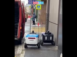 🇷🇺 Встреча двух роботов-доставщиков