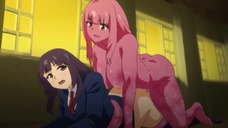 Doukyo Suru Neneki Episode 2 hentai хентай sole male schoolgirl uniform monster girl slime girl Big