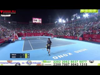 Смотреть онлайн трансляцию Теннис.  Андрей Рублёв -  Цзюньчэн Шан. 1/2 финала. ATP 250  Гонконг.