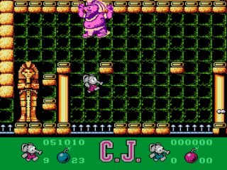 CJs Elephant Antics Longplay (NES) [QHD]