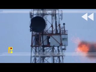 ️Hezb-Allah publishes footage of them targeting the Ras Naqoura naval site of the Israeli enemy army, on the Lebanese-Palestinia