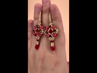 Серёжки из бисера