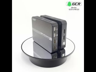 GCR Удлинитель HDMI KVM по витой паре 4K до 120М передатчик + приемник(2xHDMI) GCR-vHK120