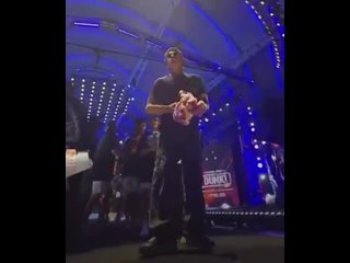 Shah Rukh Khan gives toys to fans during Dunki Promotion at  Global Village Complex