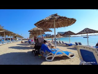 Пляжная серия. Отдых на пляже отеля Marjan Island Resort & Spa. Мои Эмираты, 16 серия.