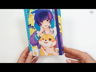 Блокнот в точку. ТОЧКАБУК Anime Pets. МАЛЬЧИК С СОБАЧКОЙ (1)